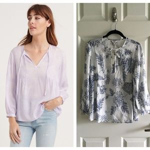 ~SOLD~ Lucky Brand Serena Floral Peasant Top NWT